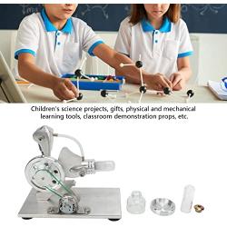 Stirling Engine Model Kit, Multi Color LED Multifunctional Stirling Engine Motor Toy Stainless Steel Simple to Operate for Gifts