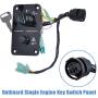 704-82570-08-00 Single Engine Key Switch Panel by Wadoy Compatible with Yamahaa 12V Outboard Yacht Boat Switch Panel 704-82570-11-00 704-82570-12-00