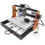2 in 1 CNC 3018 Pro with 10W 10000mW Module GRBL Control DIY Mini CNC Router Kit 3 Axis Desktop Acrylic PVC PCB Wood Milling Engraving Machine with Offline Controller Limit Switches Emergency Stop