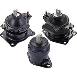 ENA Front Right Rear Motor Mount Set of 3 Compatible with Honda Acura 2003 2004 2005 2006 2007 Accord 3.0L 2004 2005 2006 TL 3.2L Automatic Trans