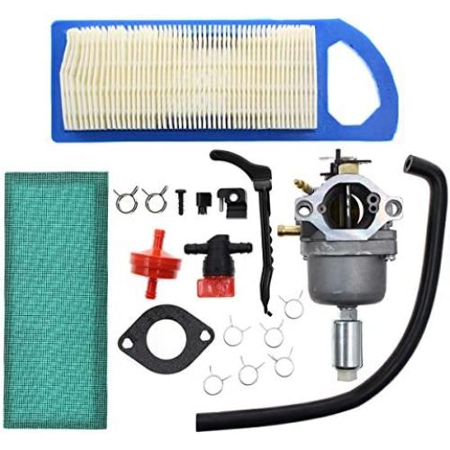 Carbhub 791858 Carburetor Replacement for Briggs & Stratton 792358 791858 794572 799727 698620 793224 697190 697141 14hp 15hp 16hp 17hp 17.5 HP 18hp Craftsman Lawn Tractor Mower with Air Fuel Filter