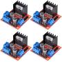 4 Pack L298N H Bridge Motor Driver Controller Board Dual Stepper Drive Control Module for Raspberry Pi, Smart Robot Car, UNO, Mega2560