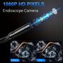 Endoscope Camera with Light - 4.3" LCD Screen Inspection Camera, Borescope with 8 Adjustable LED Lights, HD 1080P Endoscope Camera with 16.5ft Semi-Rigid Cord Gadgets for Men