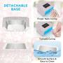 Sparkly Cordless UV Nail Lamp for Gel Nails – Rechargeable LED Nail Dryer with 4 Timer Modes, Salon-Quality Light Relax, Anti-UV Gloves Included, Perfect for DIY Manicures at Home