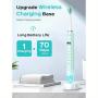 1pc STOBOK Sonic Electric Toothbrush, 47, 000 VPM, USB Powered with Charger, Microfiber Bristles, W-Shaped Head for Deep Cleaning, Adult Ultrasonic Dental Care, Family Essential