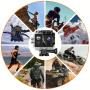 [Full HD Action Camera] 1080P Full HD Action Camera - Compact 2" LCD Screen & 5MP Resolution, 170° Wide-Angle Lens, 900mAh Rechargeable Battery - Ideal for Diving, Surfing, Cycling & Outdoor Adventures - Black