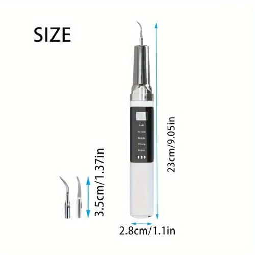 1pc Rechargeable Electric Tooth Cleaner with 5 Speed Modes, LED Light, USB Charging, Mirror, 2 Interchangeable Tips, Tartar Cleaner for Crevice Cleaning and Stain Removal 1pc Rechargeable Electric Tooth Cleaner with 5 Speed Modes, LED Light, USB Charging, Mirror, 2 Interchangeable Tips, Tartar Cleaner for Crevice Cleaning and Stain Removal