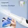 Electric Teeth Cleaner, Teeth Cleaner Set with 5 Cleaning Modes, 3 Replacement Heads, LED Light, USB Rechargeable, Ideal for Home, Outdoor, and Camping Use