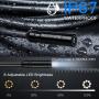 Endoscope Camera with Light - 4.3" LCD Screen Inspection Camera, Borescope with 8 Adjustable LED Lights, HD 1080P Endoscope Camera with 16.5ft Semi-Rigid Cord Gadgets for Men