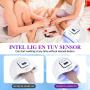 UV LED Gel Nail Lamp, Professional 150W UV Nail Light for Gel Polish Fast Curing, LED Nail Gel UV Nail Dryer for Salon Home