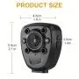 1080P Wearable Mini Body Camera - Rechargeable, Wearable Pocket Body Camera, Night Vision, Wide Viewing Angle, Body Mounted Camera For Riding, Sport, Travel, Christmas, Thanksgiving Day Gift