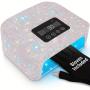 Sparkly Cordless UV Nail Lamp for Gel Nails – Rechargeable LED Nail Dryer with 4 Timer Modes, Salon-Quality Light Relax, Anti-UV Gloves Included, Perfect for DIY Manicures at Home