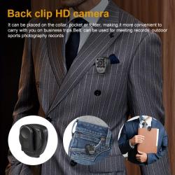 1080P Wearable Mini Body Camera - Rechargeable, Wearable Pocket Body Camera, Night Vision, Wide Viewing Angle, Body Mounted Camera For Riding, Sport, Travel, Christmas, Thanksgiving Day Gift