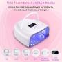 Rechargeable LED Gel Nail Lamp, 60W Cordless Led Nail Light Nail Dryer For Gel Nails With Lifting Handle Touch Sensor LCD Screen Rechargeable LED Gel Nail Lamp, 60W Cordless Led Nail Light Nail Dryer For Gel Nails With Lifting Handle Touch Sensor LCD Screen