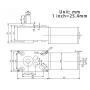 AZSSMUK DC Worm Gear Motor 12V to 24V, 6 rpm to 470RPM Self-Locking Reversed Mini Turbine Geared Carbon Brush Motor Speed Adjustable All Metal Gears